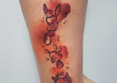 tatuajes huellas | tatuajes acuarela | tattoo