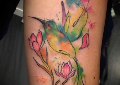 colibri tatuaje | tatuajes acuarela | tatuaje indio | tatuajes cover | tattoo