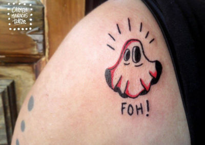 Tatuaje fantasma | tatuajes originales | tatuajes divertidos | tattoo