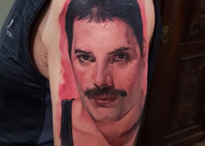 Tatuaje Freddy Mercury | tatuajes realistas | tattoo