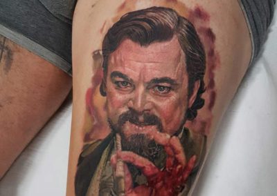 tatuaje Leonardo Dicaprio | tatuajes personajes | tatuaje madrid