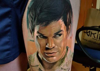 tatuaje dexter | tatuajes personajes | estudio tatuajes madrid