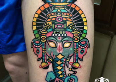 ganesha tatuaje | tatuajes a color | madrid tattoo