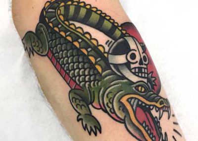 tatuaje cocodrilo | tatuajes animales | madrid tattoo
