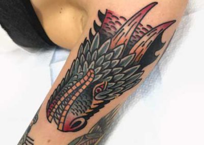 tatuaje dragon | tatuajes a color | estudio tatuajes madrid