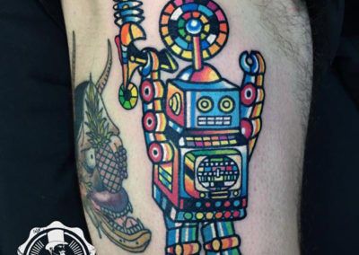 tatuaje robot | tatuajes originales | tatuajes divertidos