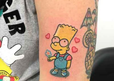 tatuaje bart simpson | tatuajes animados | by Clara Mc Murphy