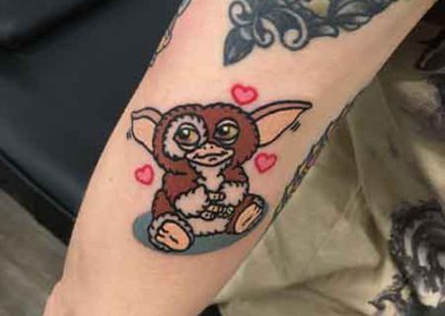 Clara Mc Murphy | tatuaje gremlins | tatuajes a color | tatuajes animados