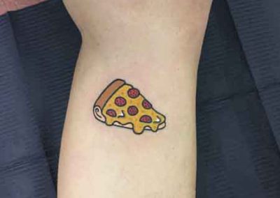 tatuaje pizza | tatuajes divertidos | tatuajes pequeños | tattoo