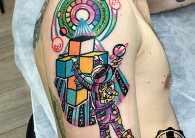 tatuaje astronauta | estudio tatuajes madrid