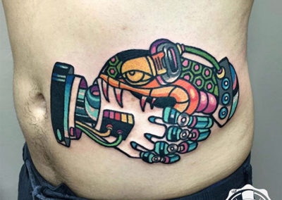 cartoon tattoos | tatuaje serpiente | estudio tatuajes madrid