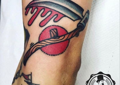 Tatuajes brazo hombre | tatuajes old school | estudio de tatuajes en madrid
