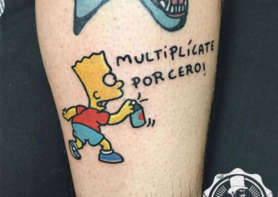 Tatuajes divertidos: tatuajes Simpsons | Estudio tatuajes Madrid