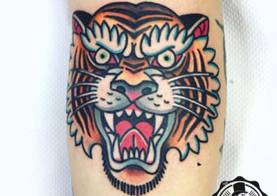 estilos de tatuajes: tatuajes old school | ver tatuajes tigre