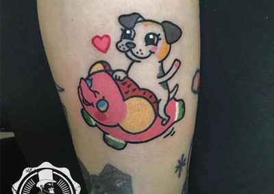 catoon tattoo | tatuajes divertidos | estudio de tatuajes madrid