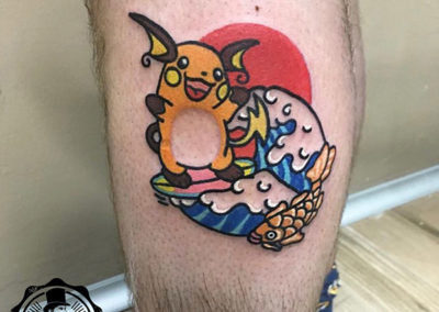 tatuaje pokemon | tatuajes divertidos | estudio de tatuajes madrid