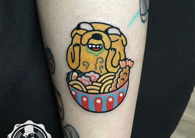 tatuajes divertidos: cartoon tattoo por Clara Mc Murphy