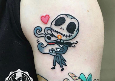 tatuajes pequeños: Jack Skeleton