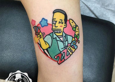 tatuajes animados: Los Simpsons tattoo
