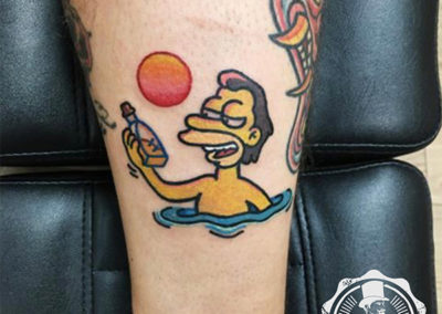 tatuajes divertidos: Los Simpsons tattoo