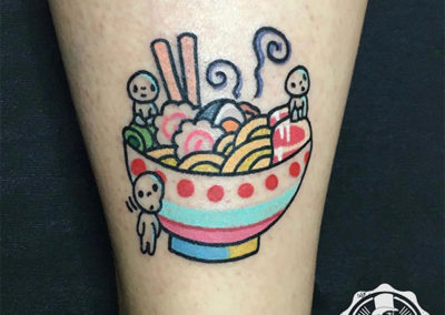 cartoon tattoo | tatuajes divertidos: tatuaje sushi