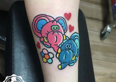 cartoon tattoo | tatuajes a color