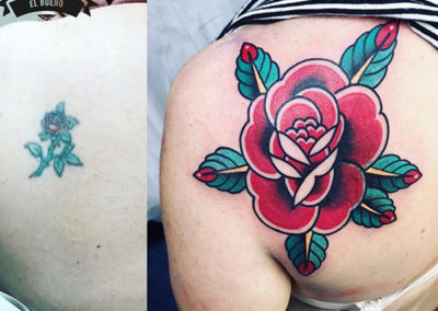 tatuajes femeninos rosa tatuajes a color