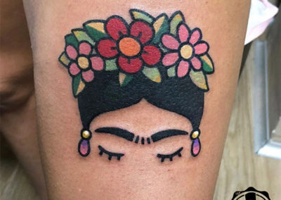 tatuajes a color frida kahlo cornelius tattoo