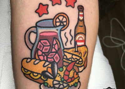 tatuaje comida | cartoon tattoo