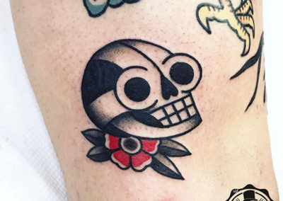 tatuajes old school | calavera