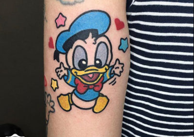 cartoon tattoo | pato donald |tatuaje madrid