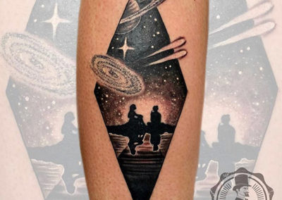 tattoo gemelo | planetas