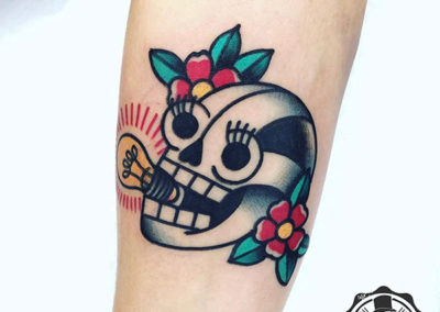 tatuaje calavera | tatuajes old school