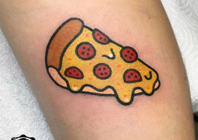 tatuaje pizza | tatuajes a color
