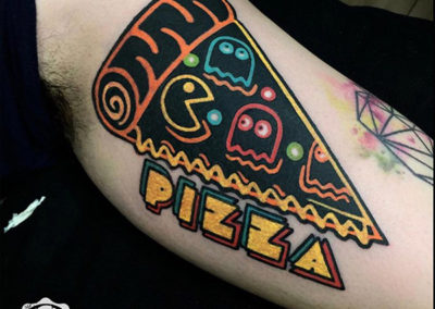 tatuajes a color | tattoo pizza