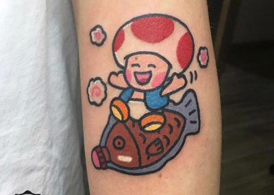 cartoon tattoo | toad | tatuajes madrid