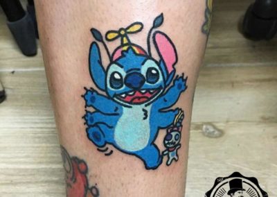 Tatuaje de Stich | Estudio de tatuajes en Madrid