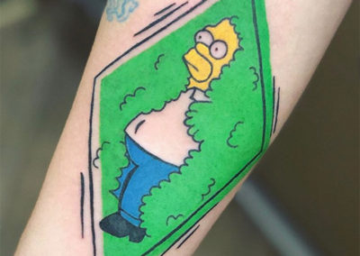 cartoon tattoo | homer simpson