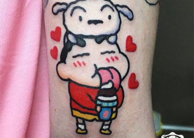 cartoon tattoo | shin chan madrid