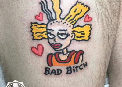 cartoon tattoo | bad bitch