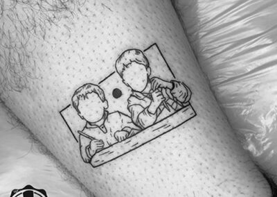 surimi | blackwork tattoo niños