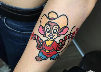 cartoon tattoo | tatuajes pequeños mujer