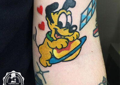 cartoon tattoo de pluto | Cornelius Tattoo