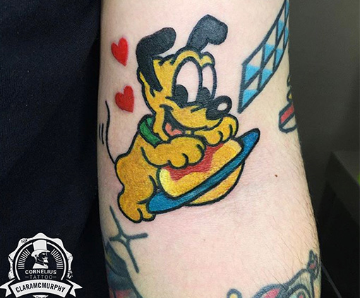 cartoon tattoo de pluto | Cornelius Tattoo