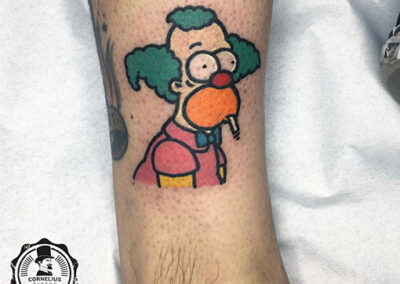 cartoon tattoo de krusty