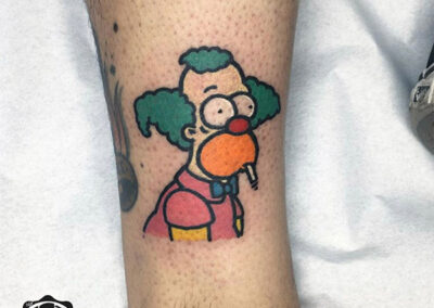 cartoon tattoo de krusty