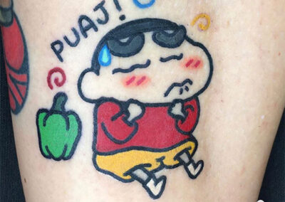 cartoon tattoo de shinchan