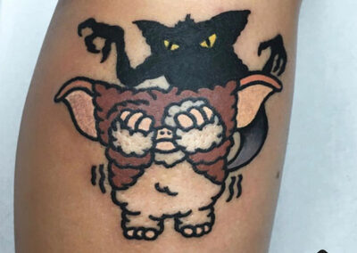 cartoon tattoo | tatuajes en la pierna