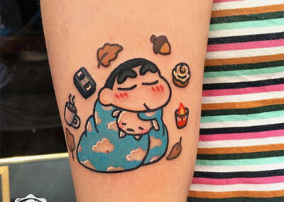 cartoon tattoo de shin chan