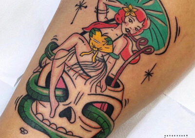 pin up tattoo de mujer